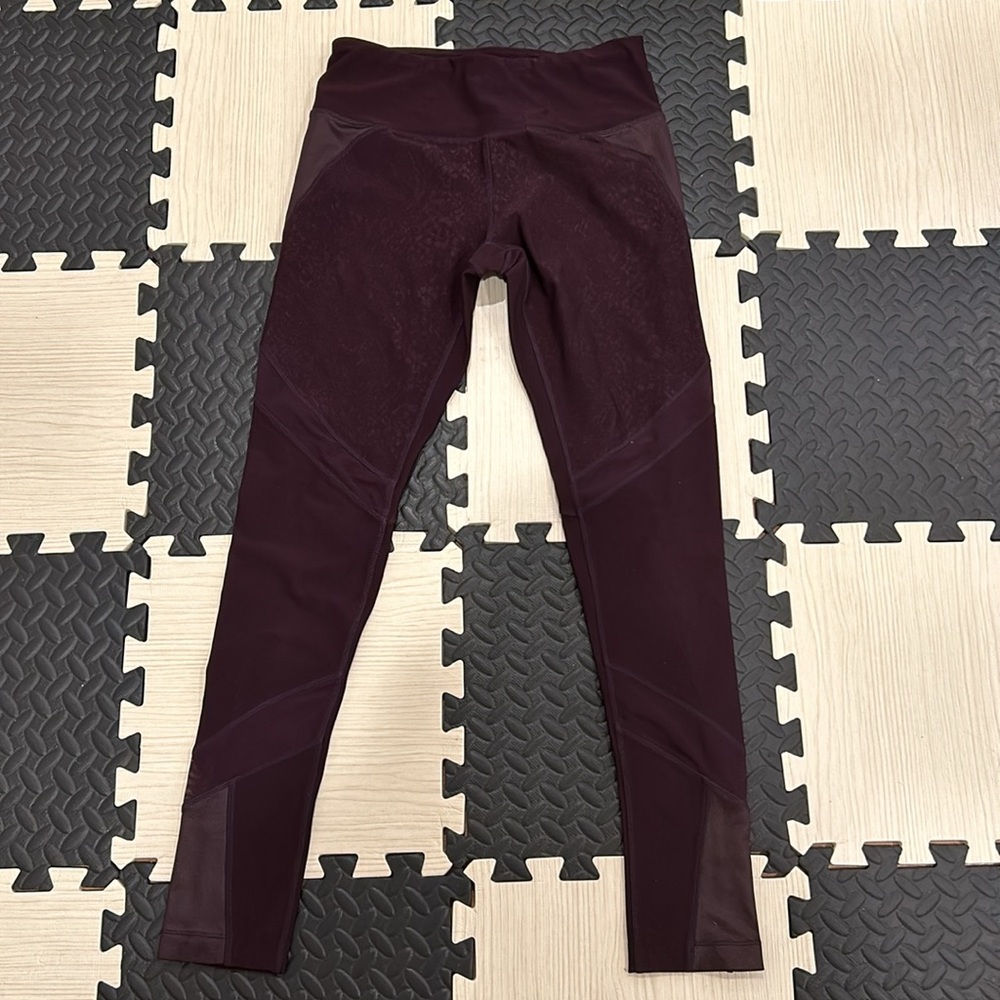 Mondetta leggings purple full length leggings width designs size small